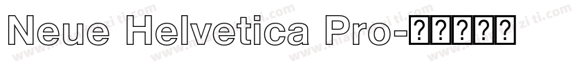 Neue Helvetica Pro字体转换